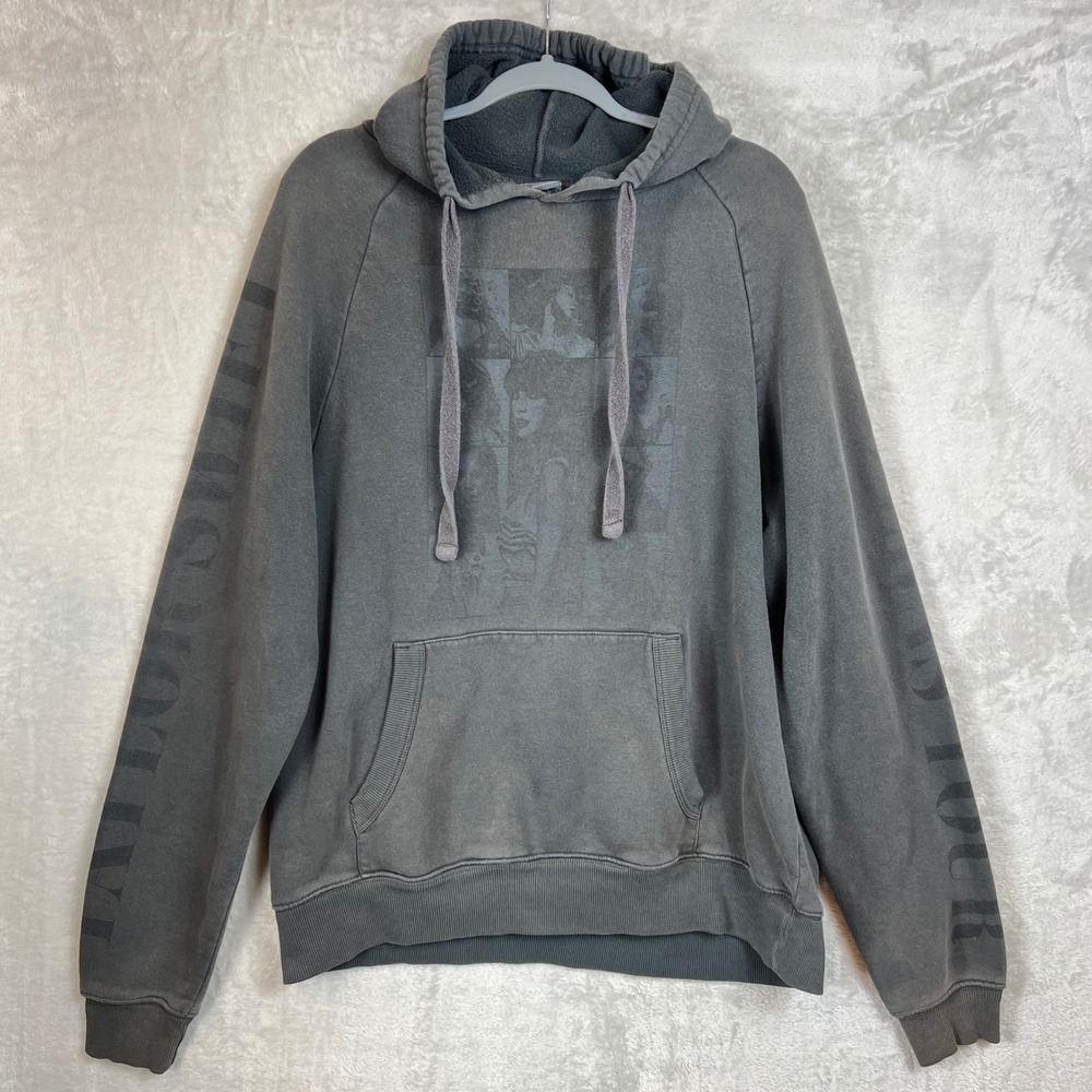 Taylor Swift The Eras Tour Hoodie Adult L Gray Oversized Pullover Merch *READ